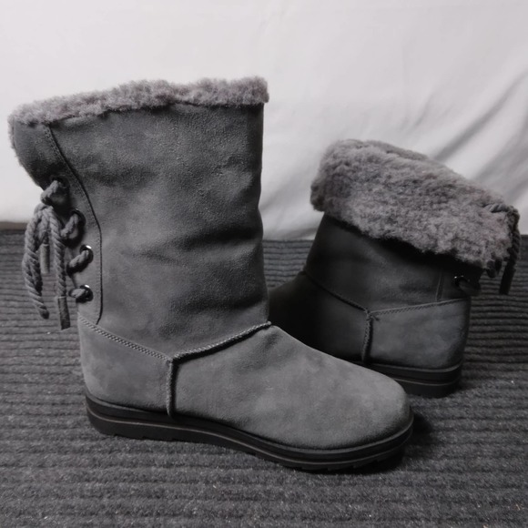 Muk Luks Women Ziggy Rodeo Winter Boots Gray - Picture 5 of 6